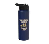 Errer plus d'inquiétude moins extérieure spruch Design Stainless Steel Insulated Water Bottle