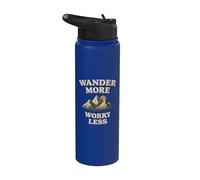 Errer plus d'inquiétude moins extérieure spruch Design Stainless Steel Insulated Water Bottle