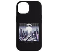 Erreur 404 Cyberpunk City Humanity not Found Vaporwave Coque pour iPhone 14