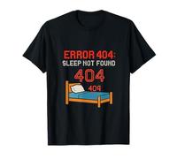 Erreur 404 Mise en Veille introuvable Pixel Glitch Graphic T-Shirt