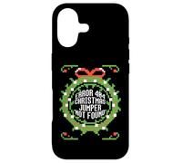 Erreur 404 Pull de Noël Not Found Drôle Moche Pull Meme Coque pour iPhone 17