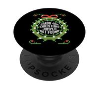 Erreur 404 Pull de Noël Not Found Drôle Moche Pull Meme PopSockets PopGrip Adhésif