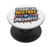 Erreur financière dans Le mécanicien Amateur de progrès PopSockets PopGrip Adhésif