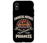 Erreur financière en progrès drôle Amateur de Voiture rétro mécanicien Coque pour iPhone X/XS