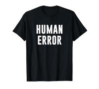 Erreur Humaine T-Shirt Graphique avec Valeur, Homme, Noir, S
