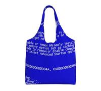 Erreurs classiques de l'écran bleu de la mort,Sacs fourre-tout réutilisables, sacs d'épicerie, sac à bandoulière en toile de grande capacité