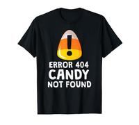 Error 404 Candy Not Found Funny Halloween Costume Coders T-Shirt Graphique avec Valeur