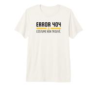 Error 404 Costume Non Trouvé Idée Fête Costum Les Paresseux T-Shirt Haut de Gamme