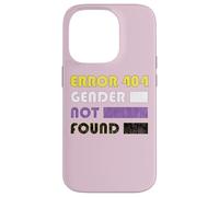 Error 404 Gender Not Found pour Non Binary Coque pour iPhone 14 Pro