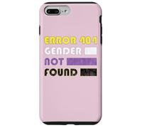Error 404 Gender Not Found pour Non Binary Coque pour iPhone 7 Plus/8 Plus