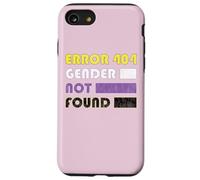 Error 404 Gender Not Found pour Non Binary Coque pour iPhone SE (2020) / 7/8