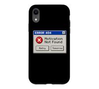 Error 404 - Motivation Not Found Coque pour iPhone XR