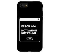 Error 404 Motivation Not Found Funny Lazy Geek Citation Design Coque pour iPhone SE (2020) / 7/8