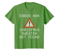 Error 404 Pull de Noël Humoristique et Moche T-Shirt, Enfant, Herbe, 6 Ans