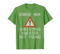 Error 404 Pull de Noël Humoristique et Moche T-Shirt, Homme, Herbe, S