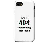 Error 404 Social Energy Not Found Funny Introvert Gamer Coque pour iPhone SE (2020) / 7/8