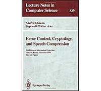 Error Control, Cryptology, And Speech Compression