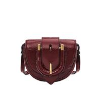 FOSSIL Sac à épaule bandoulière rouge vin pour femme - Harwell Micro Flap Crossbody Red Mahogany 245363