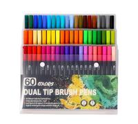 ERRORY 36/48/60/72/100 couleurs feutre pointe pinceau marqueur aquarelle pinceau pour enfants adultes livres de coloriage prise de notes