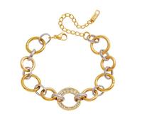 ERRORY Anneaux de connexion simples en acier inoxydable pour un port confortable au quotidien Doré et argenté