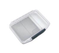 ERRORY Boîte de pêche à la mouche étanche facile à saisir et couvercle transparent pour leurres de pêche à la mouche sur un seul côté, étui de transport, plusieurs couleurs avec tampon éponge inclus