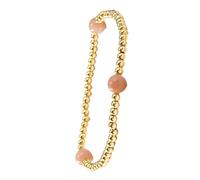 ERRORY Bracelet de perles aux couleurs vives avec croix dorées pour activités de plage en plein air, perles multicolores, taille unique, Comme décrit