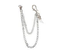 ERRORY Chaîne de pantalon Hawks en alliage robuste avec mélange de styles punk moderne et rétro pour adultes tendance et décontractés. Chaîne de ceinture vintage, taille unique, Comme décrit, Comme