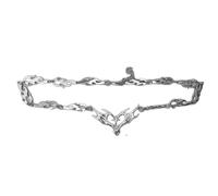 ERRORY Collier avec pendentif en forme de cœur creux inspiré du Hip Hop orné d'une flamme épine pour un look remarquable - Accessoire de festival diverses occasions, Moyen, Comme décrit, Comme décrit.