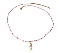 ERRORY Collier avec pendentif en forme de poisson tressé à la main avec chaîne en acier résistant à la corrosion, bijou de plage réglable pour un usage quotidien, taille unique, Comme décrit, Comme