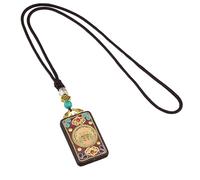 ERRORY Collier avec pendentif léger et confortable en ébène et cuivre pour un usage quotidien Collier traditionnel en bois, taille unique, Comme décrit, Comme décrit.