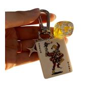 ERRORY Creative Game Multi Charm Porte-clés Pendentif pour Sac à Dos Accessoires Acrylique Alliage Décoration Accessoire de Mode, jaune, taille unique