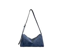 ERRORY Élégant sac à main en daim avec poignée supérieure, spacieux, décontracté, parfait pour le travail de bureau et le travail en daim tendance en hiver, bleu, One Size