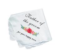 ERRORY Ensemble de mouchoirs en tissu peigné doux ornés de dentelle formelle délicate avec bordure en dentelle, D, taille unique