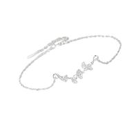 ERRORY Ensemble élégant collier et bracelet ginkgo symbolisant la longévité et la prospérité pour les femmes à la mode
