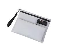 ERRORY Grand sac chiffré contre le cambriolage pour documents et appareils mettant en évidence le double crochet Dimensions 29 x 22 x 25,4 cm indéchirable, gris, One Size