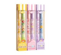 ERRORY Lot de 2/4 stylos à encre gel rétractables avec perles - Pointe de 0,5 mm - Séchage rapide - Pour écrire, journal, étudiant lisse