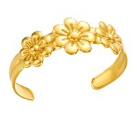 ERRORY Motif mer unique à extrémité ouverte confortable en acier inoxydable artisanat idéal pour offrir des occasions en acier inoxydable fleur étoiles de mer ondulées, taille unique, Comme décrit