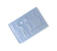 ERRORY Moule en silicone de qualité alimentaire pour artisanat en résine Élégant cuillère et fourchette Accessoires décoratifs Moules en résine pour