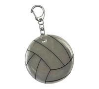 ERRORY Pendentif réfléchissant en forme de volley-ball - Accessoire de mode - Convient pour les jeunes adultes et les amis - Cadeau de volleyball réfléchissant