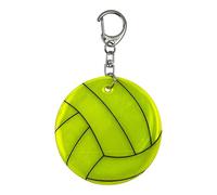 ERRORY Pendentif réfléchissant en forme de volley-ball - Accessoire de mode - Convient pour les jeunes adultes et les amis - Cadeau de volleyball réfléchissant