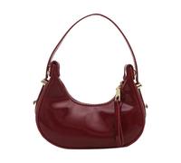 ERRORY Petit sac de soirée Moon léger PU sac à main tendance avec poignée supérieure pour les trajets quotidiens et les tenues décontractées Sac à main léger pour femme, Rouge, One Size