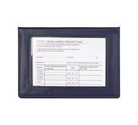 ERRORY Pochette de passeport en PVC léger avec fenêtre transparente et rangement de cartes pour passeport en PVC essentiel, noir foncé, One Size