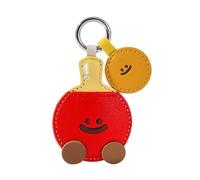 ERRORY Porte-clé en cuir PU souple inspiré des balles pour sacs de sport tendance et sportifs, Tennis de table, taille unique