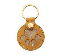 ERRORY Porte-clés commémoratif en cuir synthétique facile à utiliser - Design compact - Décoration à suspendre pour les amoureux des animaux domestiques - Souvenir multi-usage - Bijoux pour poils