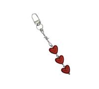 ERRORY Porte-clés élégant en alliage robuste en forme d'amour pour un usage quotidien, décoration de Noël, Trois modèles d'amour, taille unique
