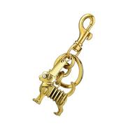 ERRORY Porte-clés élégant en forme de pendentif tendance texture en alliage pour améliorer l'apparence du sac et porte-clés accessoire de fête, doré, taille unique