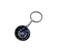 ERRORY Porte-clés multifonction en métal avec chaîne rotative à 360° - Organisateur de voyage compact pour une utilisation pratique, 37 Carte bleue, taille unique