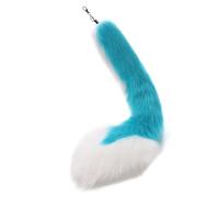 ERRORY Porte-clés unique en forme de queue de queue de voiture - Décoration de sac à main - Cadeau d'anniversaire, Bleu lac 15, taille unique