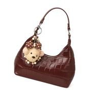 ERRORY Sac à bandoulière moderne en polyuréthane avec sangle réglable et pendentif, sac à bandoulière pratique, idéal pour les femmes qui travaillent, élégant au quotidien, a