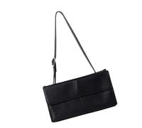 ERRORY Sac à bandoulière tendance sous les bras méthodes de transport fonctionnelles en cuir PU souple design rétro accessoire quotidien sac à main sous les bras, Noir